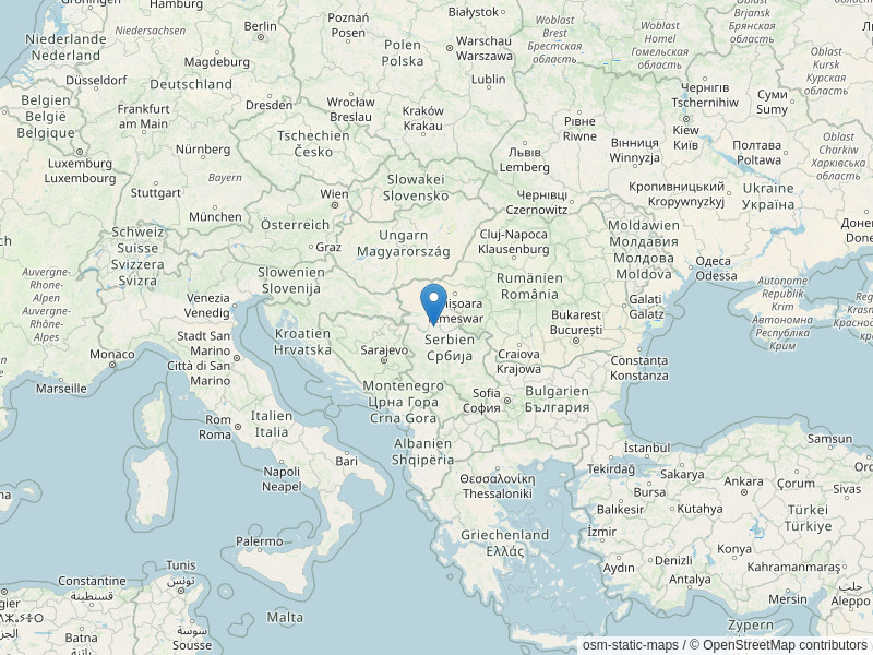 Snimak ekrana mape sa označenom lokacijom DAAD